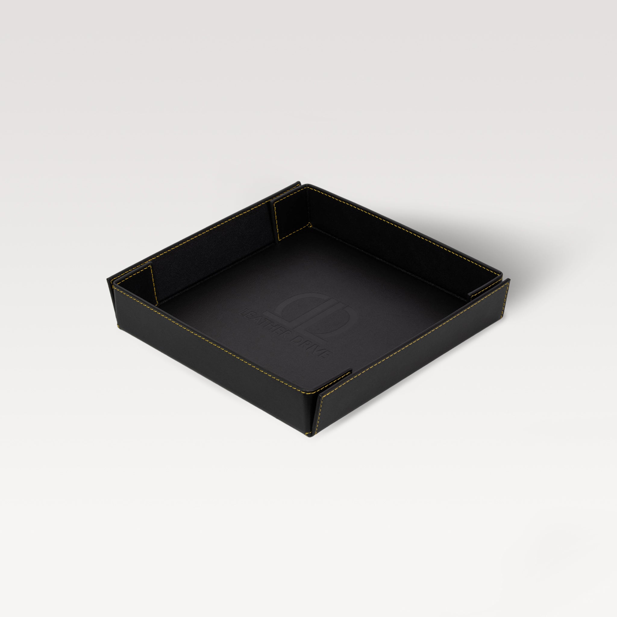 SPORTS SERIES | LEATHER TRAY | BLACK YELLOW